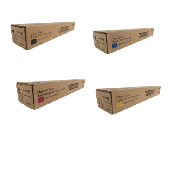 Xerox 006R01655 OEM Toner Set, B/C/M/Y