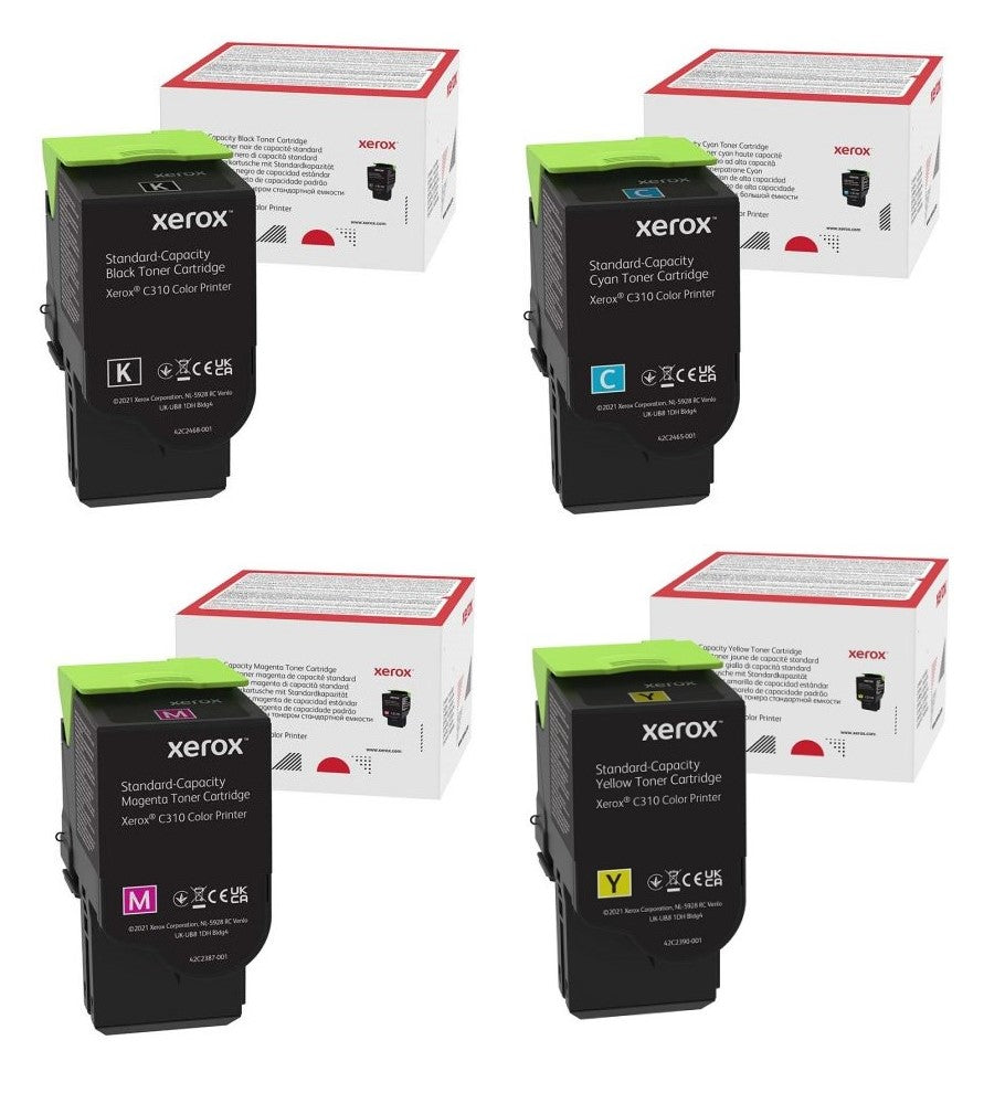 Xerox 006R04356 OEM Toner Set, B/M/C/Y