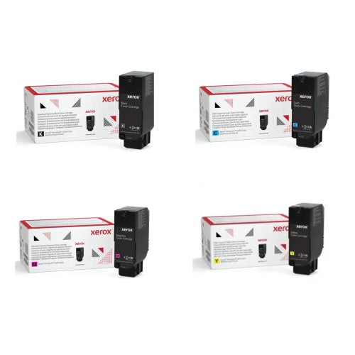 Xerox 006R04664 OEM Toner Set, B/C/M/Y