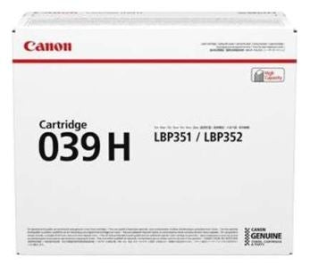 Canon 0288C001AA 039H High-Yield Toner Cartridge, 25K Pages, Black