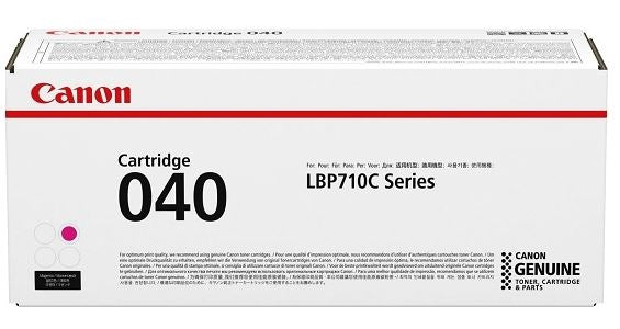 Canon 0456C001 CRG 040 OEM Toner Cartridge, 5.4K Pages, Magenta