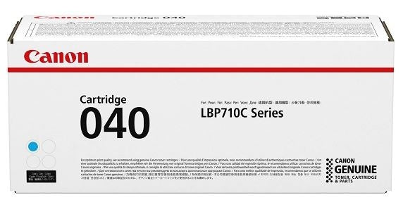 Canon 0458C001 CRG 040 OEM Toner Cartridge, 5.4K Pages, Cyan