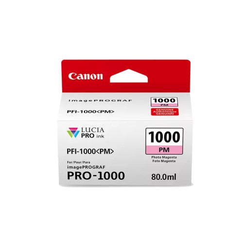 Canon PFI-1000 0551C002 OEM Ink Tank, 80ml, Photo Magenta