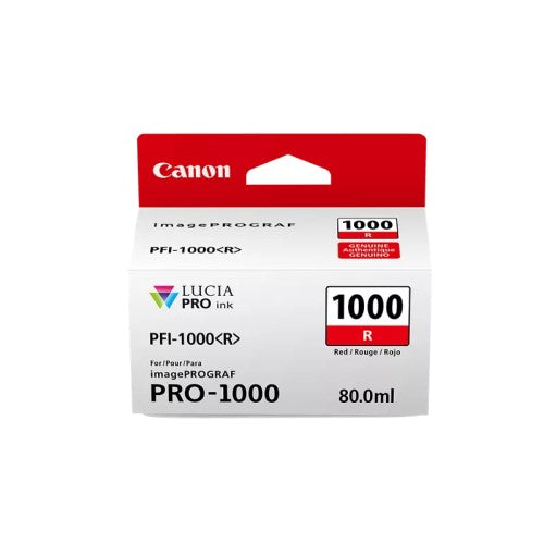 Canon PFI-1000 0554C002 OEM Ink Tank, 80ml, Red
