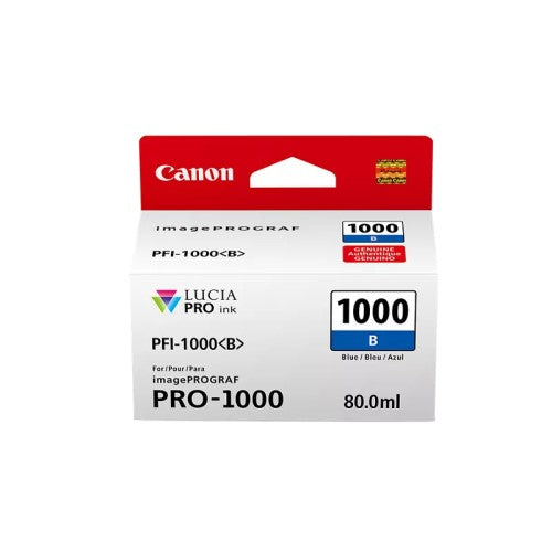 Canon PFI-1000 0555C002 OEM Ink Tank, 80ml, Blue