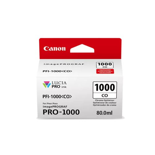 Canon PFI-1000 0556C002 OEM Ink Tank, 80ml, Pigment Chroma Optimizer