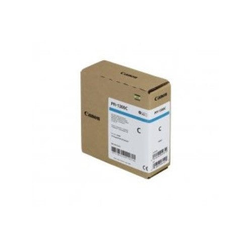 Canon 0812C001 PFI-1300C OEM Ink Tank, 330ml Pages, Cyan Pigment