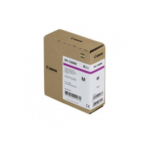 Canon 0813C001 PFI-1300M OEM Ink Tank, 330ml Pages, Magenta Pigment