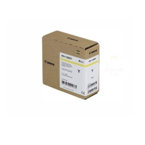 Canon 0814C001 PFI-1300Y OEM Ink Tank, 330ml Pages, Yellow Pigment