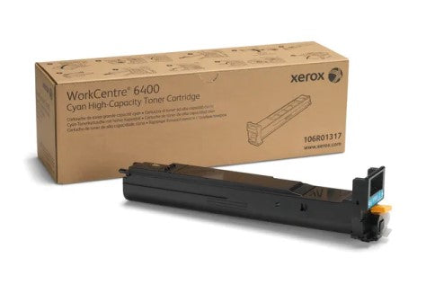 Xerox 106R01317 OEM HY Toner Cartridge, 16.5K Pages, Cyan