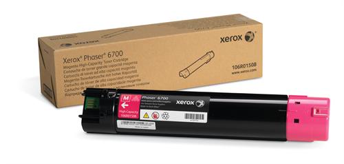 Xerox 106R01508 OEM HY Toner Cartridge, 12K pages, Magenta
