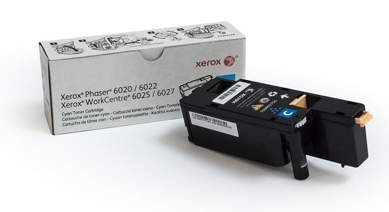 Xerox 106R02756 OEM Toner Cartridge, 1K pages, Cyan