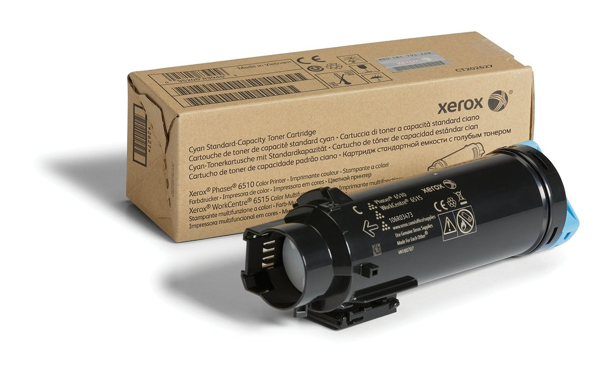 Xerox 106R03473 OEM Toner Cartridge, 1K pages, Cyan