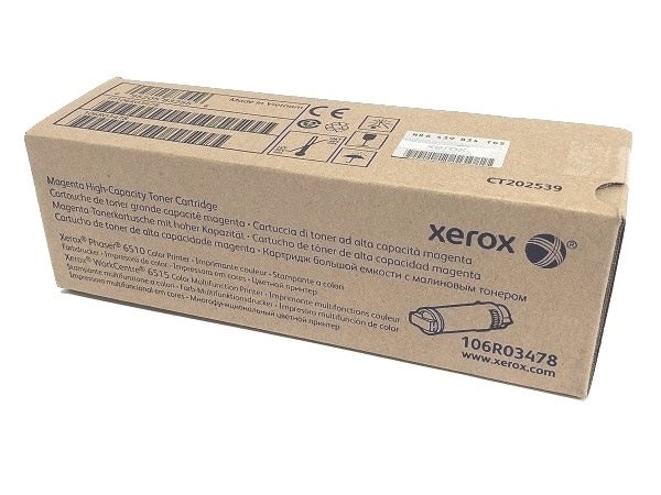 Xerox 106R03478 OEM HY Toner Cartridge, 2400 pages, Magenta
