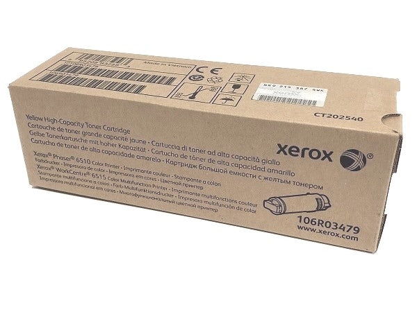 Xerox 106R03479 OEM HY Toner Cartridge, 2400 pages, Yellow