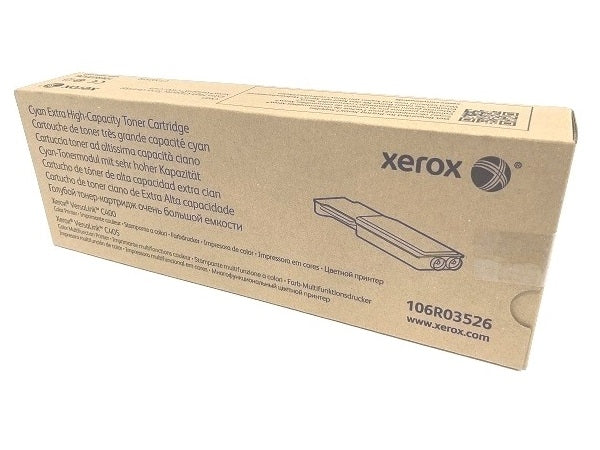 Xerox 106R03526 OEM Extra HY Toner Cartridge, 8K Pages, Cyan