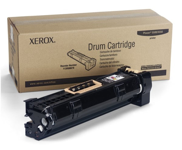 Xerox 113R00670 OEM Drum Cartridge, 60K pages, black