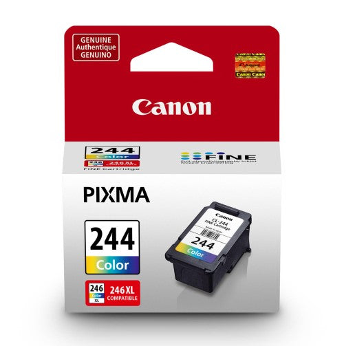 Canon 1288C001 CL244 OEM Ink Cartridge, 150 Pages, Tri-Color