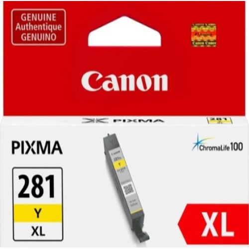 Canon 1982C001 CLI-281 XXL OEM HY Ink Tank, Yellow