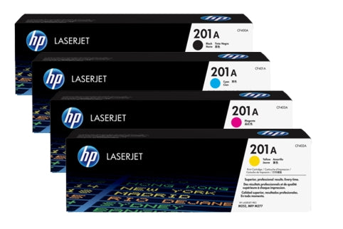 HP 201A OEM Toner Set, B/C/M/Y