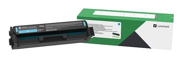 Lexmark 20N10C0 OEM Return Program Print Cartridge, 1.5 Pages, Cyan