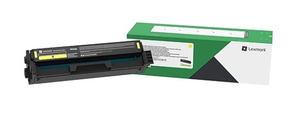 Lexmark 20N1HY0 OEM HY Return Program Toner Cartridge, 4.5 Pages, Yellow