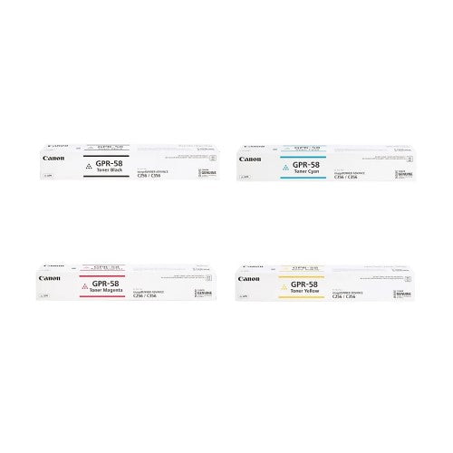Canon 2182C003 GPR58 OEM Toner Set, B/C/M/Y