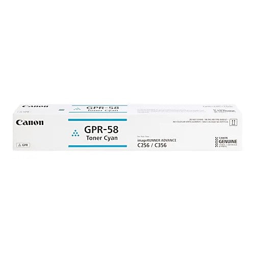 Canon 2183C003 GPR58 OEM Toner Cartridge, 18K Pages, Cyan