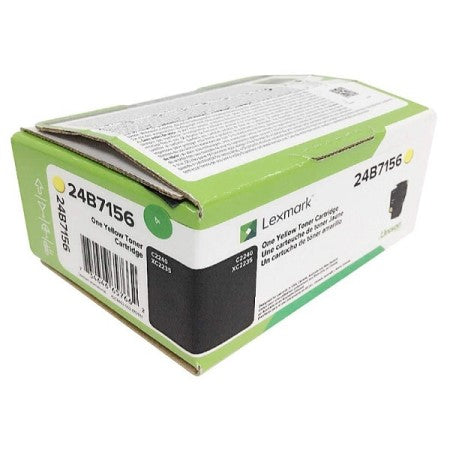 Lexmark 24B7156 OEM Toner Cartridge, 6K Pages, Yellow