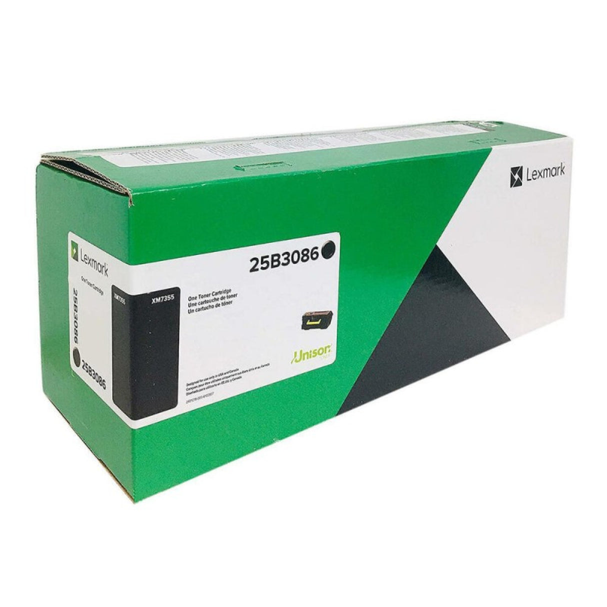 Lexmark 25B3086 OEM Extra HY Toner Cartridge, 45K Pages, Black