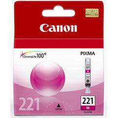 Canon 2948B001 CLI-221 OEM Ink Cartridge, Magenta