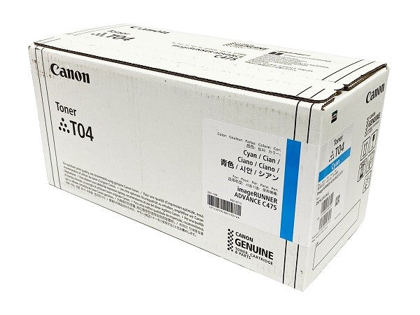 Canon  2979C001 T04 OEM Laser Toner Cartridge, 27.5K Pages, Cyan