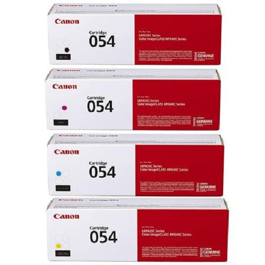 Canon CRG 054 OEM Toner Set, B/C/M/Y