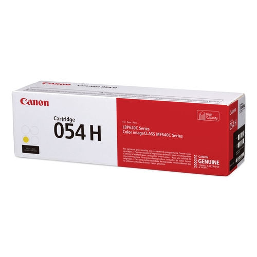 Canon 3025C001 CRG 054H OEM HY Toner Cartridge, 2.3K Pages, Yellow