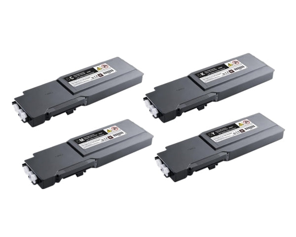 Dell 331-8429 OEM Extra HY Toner Set, B/C/M/Y