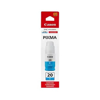 Canon 3394C001 GI-20 OEM HY Ink Bottle, 70 mL, Cyan
