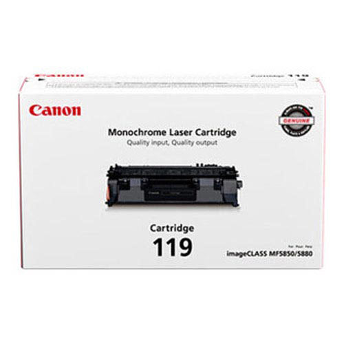 Canon 3479B001AA CRG119 OEM Toner Cartridge, 2100 pages, Black