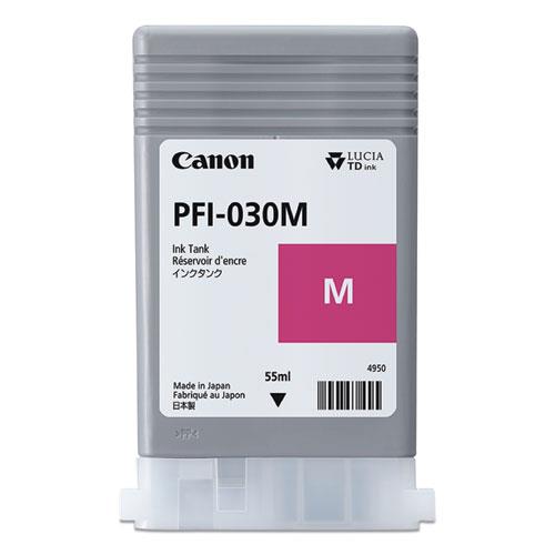 Canon 3491C001 PFI-030M OEM Ink Cartridge, 55ml Pages, Magenta