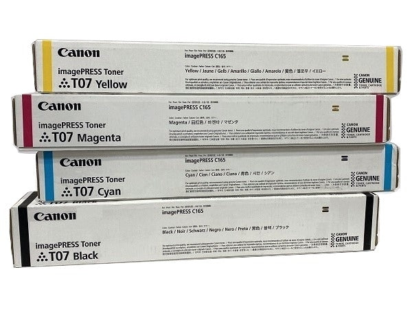 Canon 3641C001AA T07 OEM Toner Set, B/C/M/Y