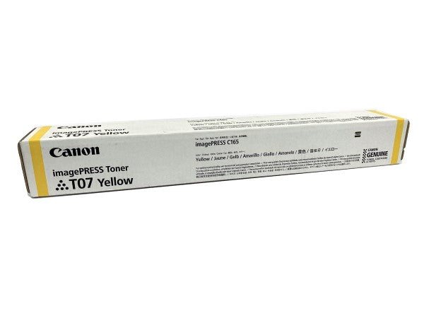 Canon 3644C001AA T07 OEM Toner Cartridge, 37.5K Pages, Yellow