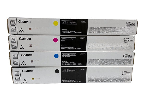 Canon 3763C003AA GPR61 OEM HY Toner Set, B/C/M/Y