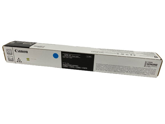Canon 3764C003AA GPR61 OEM HY Toner Cartridge, 60K Pages, Cyan