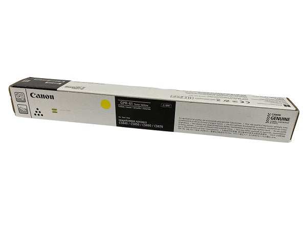 Canon 3766C003AA GPR61 OEM HY Toner Cartridge, 60K Pages, Yellow