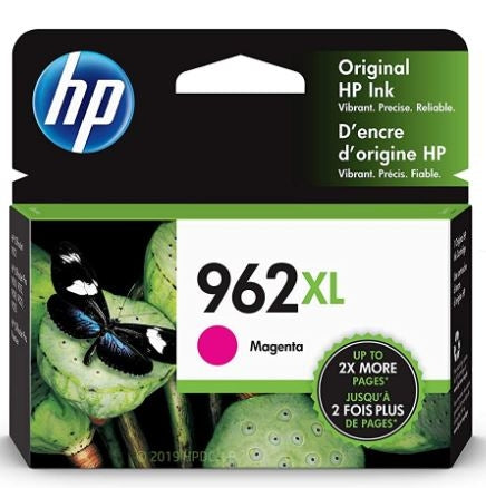 HP 962XL 3JA01AN OEM HY Ink Cartridge, 1.6K Pages, Magenta