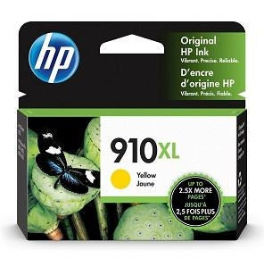 HP 910XL 3YL64AN OEM Ink Cartridge, 825 Pages, Yellow