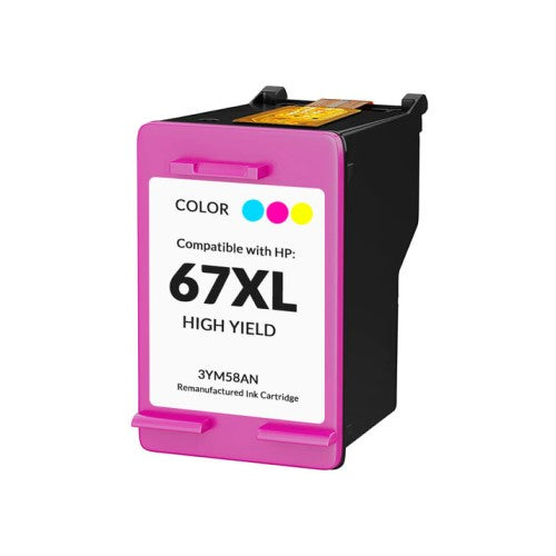 Compatible for HP 67XL 3YM58AN HY Ink Cartridge, 200 pages, Tri-color