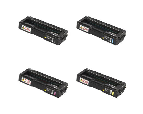 Compatible for Type-SPC220A Lanier Toner Set, B/C/M/Y