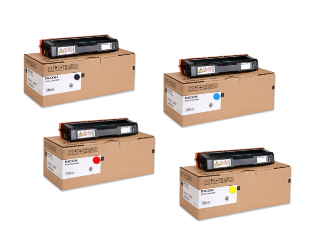 Ricoh SPC252HA OEM Toner Set, B/C/M/Y