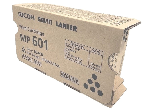 Ricoh 407823 OEM Toner Cartridge, 25K Pages, Black