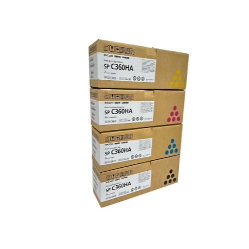 Ricoh 408176 OEM Toner Set, B/C/M/Y